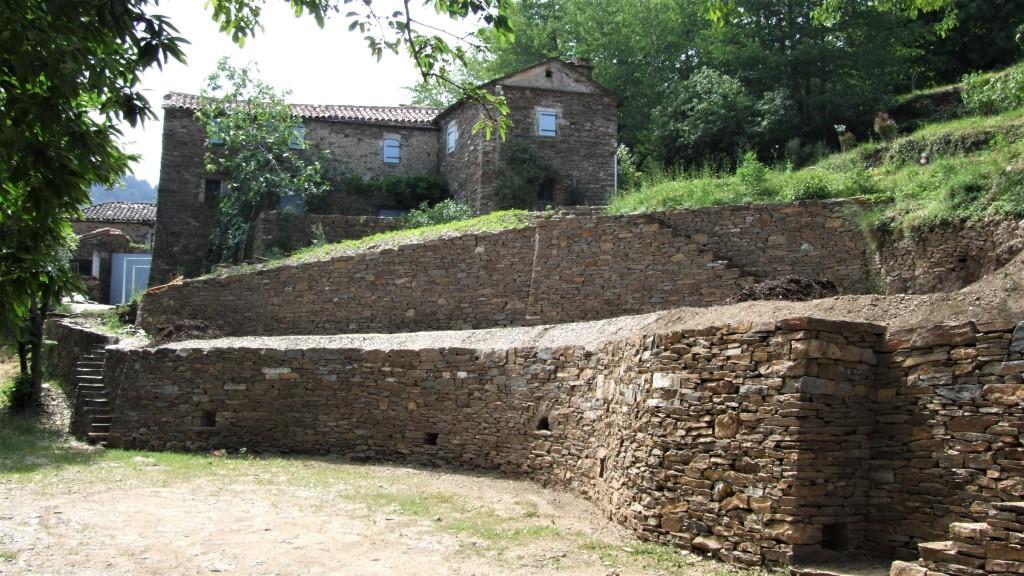 Ouvrages soutènement pierre sèche - Mas privé, Cévennes