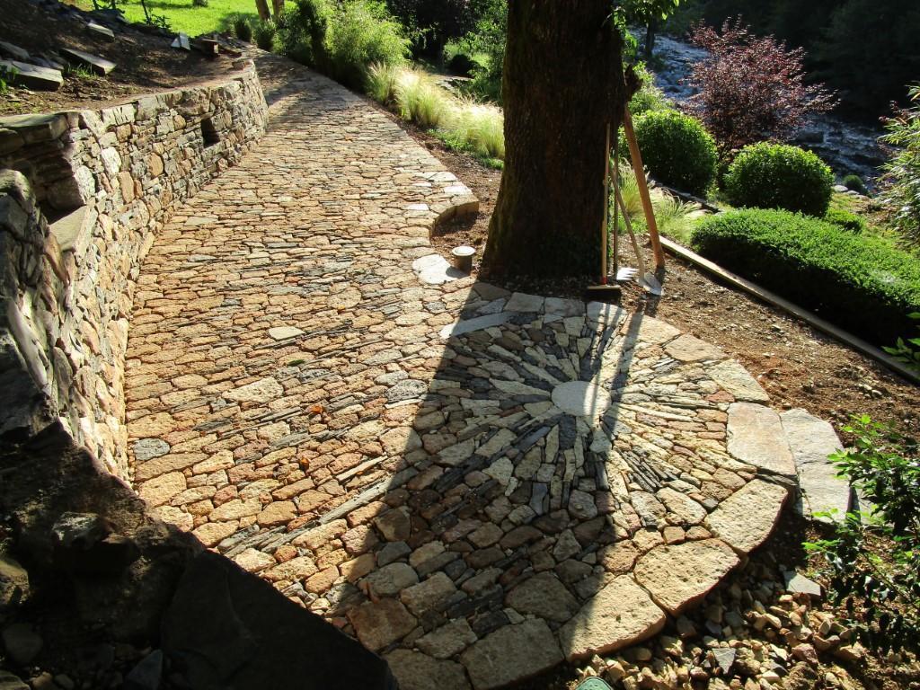 Chantier calade en pierre sèche St J. du Gard, D. Rieux